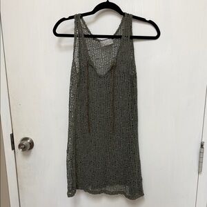 Green Knit Sleeveless Top
